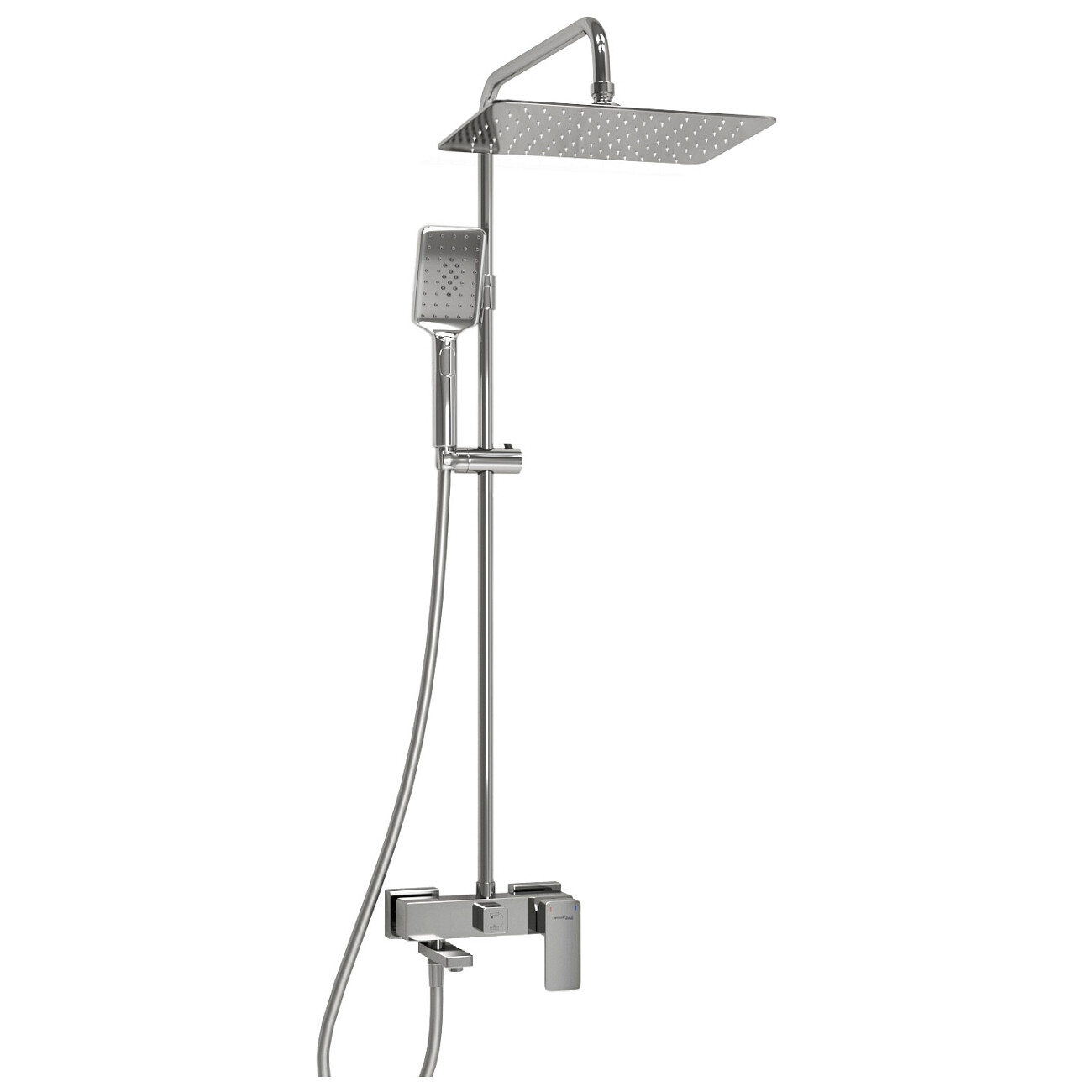 Душевая система со смесителем из латуни хром Wasserkraft A177.069.126.087.CH - изображение 3