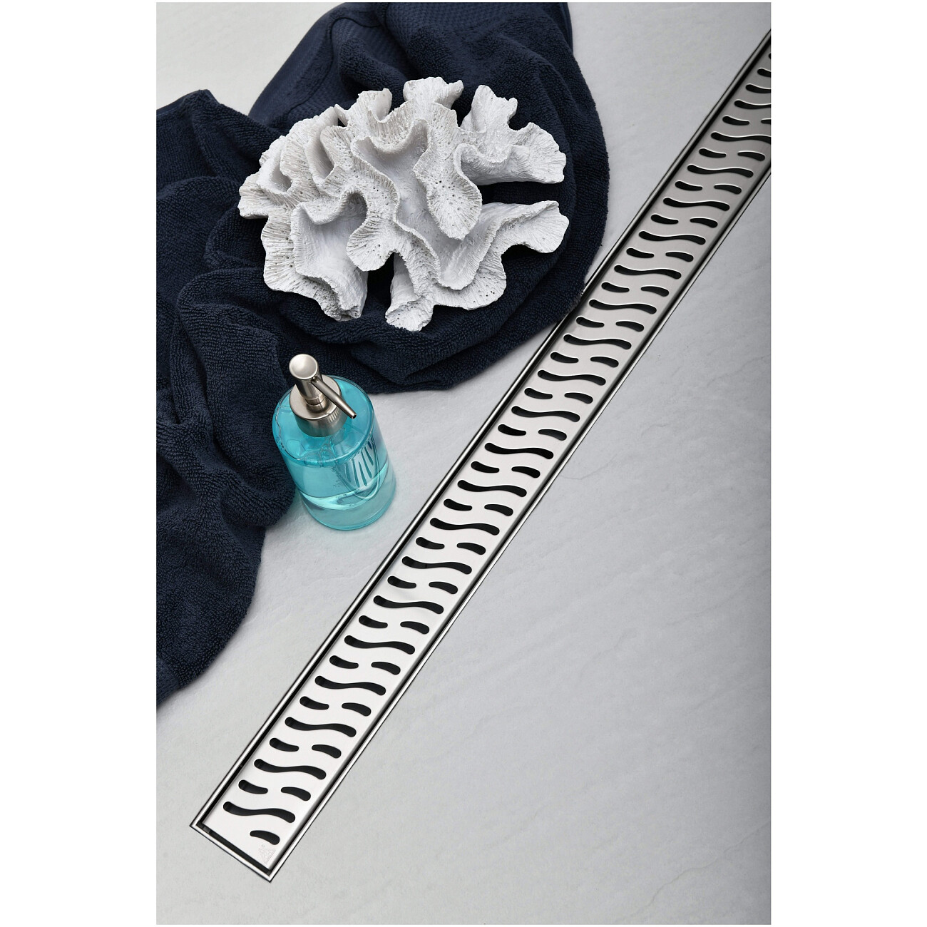 Душевой лоток с решеткой 75 см хром Creto Zigzag CRE-750 ZH - изображение 4