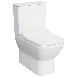 Унитаз напольный безободковый с микролифтом белый Vitra Integra Square Back to Wall 9833B003-7204