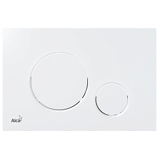 Кнопка смыва механическая белая Alcaplast M670