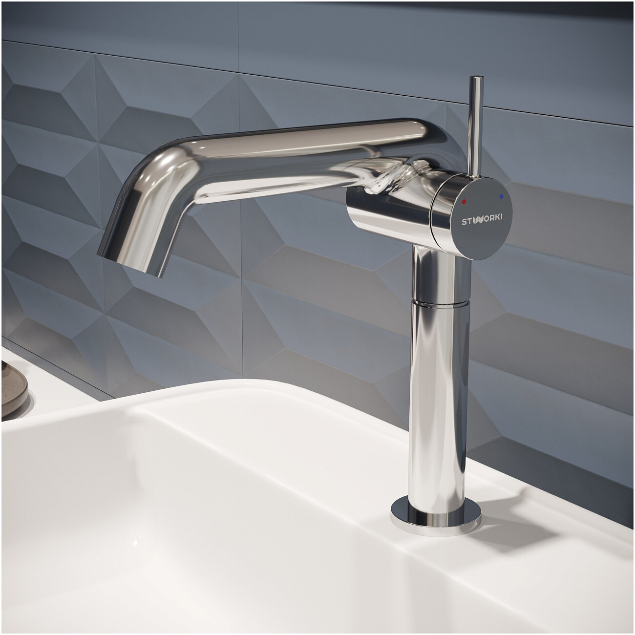 Смеситель для раковины однорычажный хром Stworki "Лунд" S25010CR - изображение 5