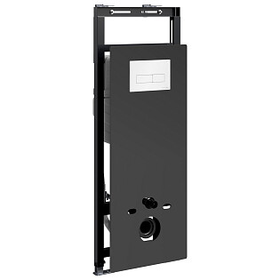 Инсталляция для унитаза с кнопкой смыва белой Wasserkraft Salm 27TLT.010.ME.BL.WH03