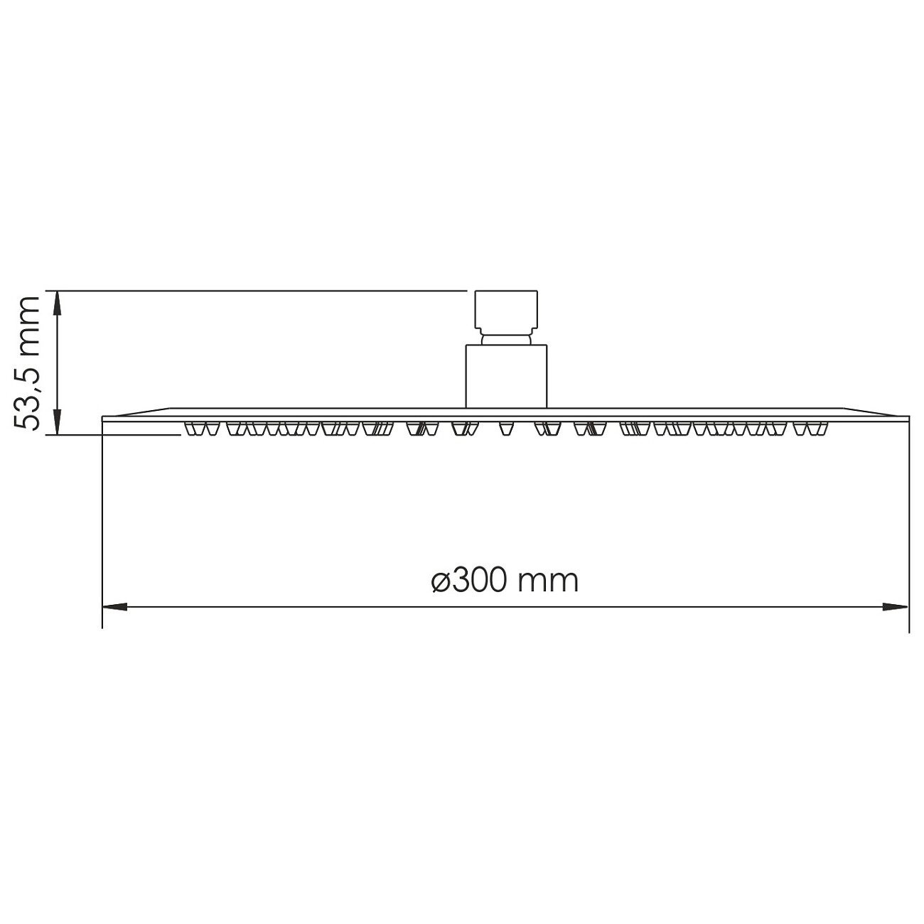 Лейка для верхнего душа круглая 30 см розовое золото Wasserkraft A330 - изображение 2