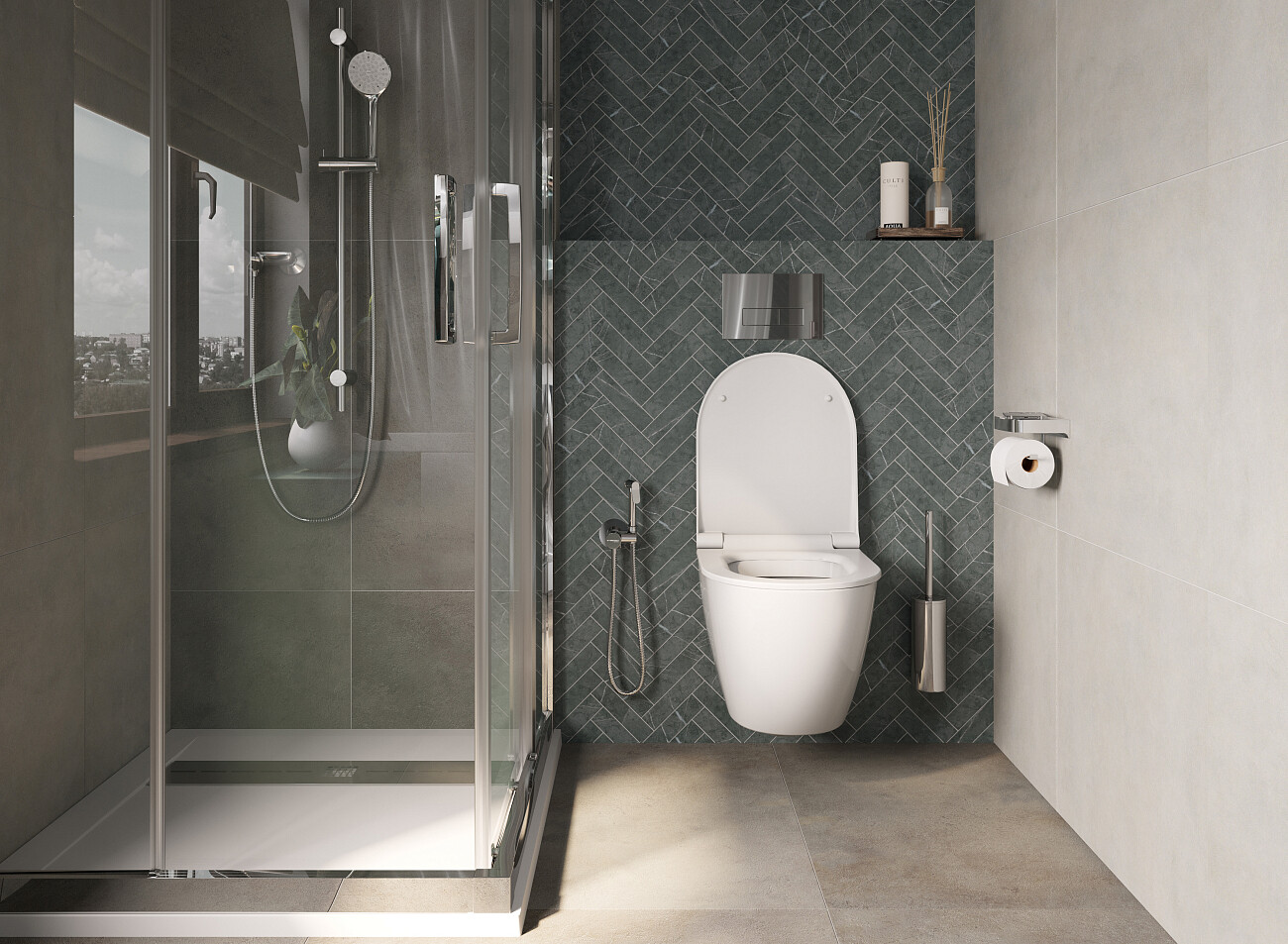 Душевой уголок 90х90 см хром глянец, прозрачное стекло Stworki "Дублин" - изображение 3