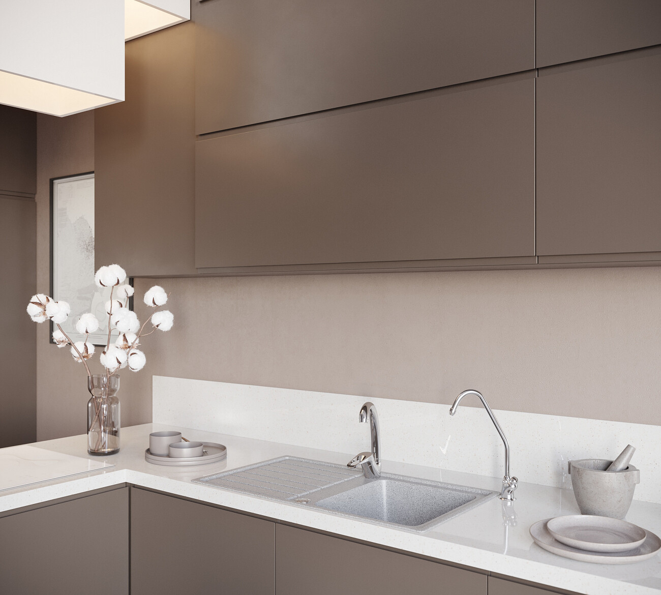 Мойка кухонная серая Domaci "Бьелла" DMC-20-310 - изображение 4