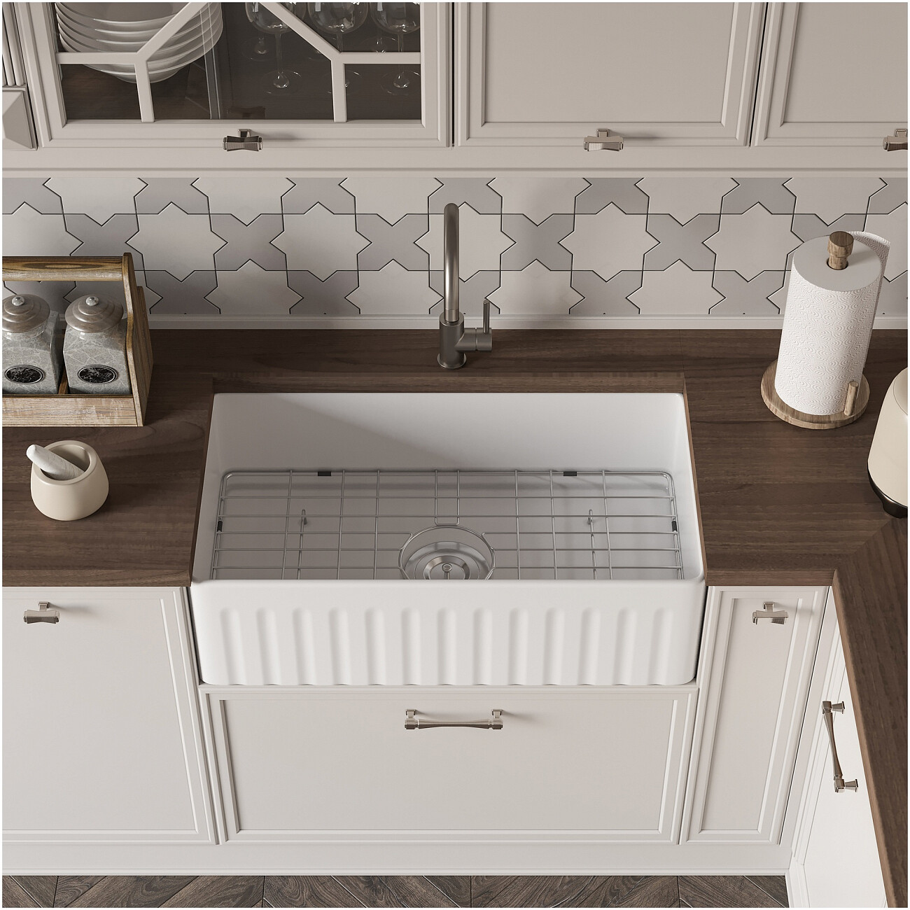 Мойка кухонная белый глянец Domaci "Сиена" FC3318-101 - изображение 2