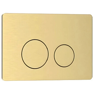 Кнопка смыва двойная механическая матовое золото CR05MG Ceruttispa CT10288