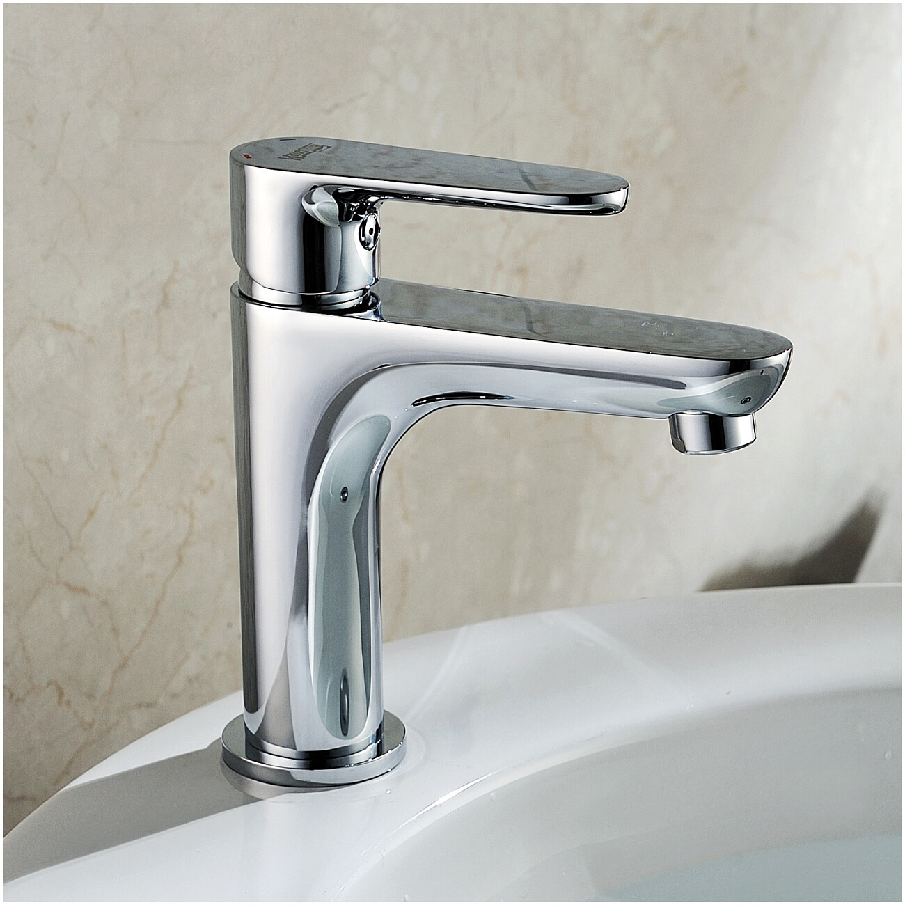 Смеситель для раковины из латуни хром Wasserkraft 3504 - изображение 2