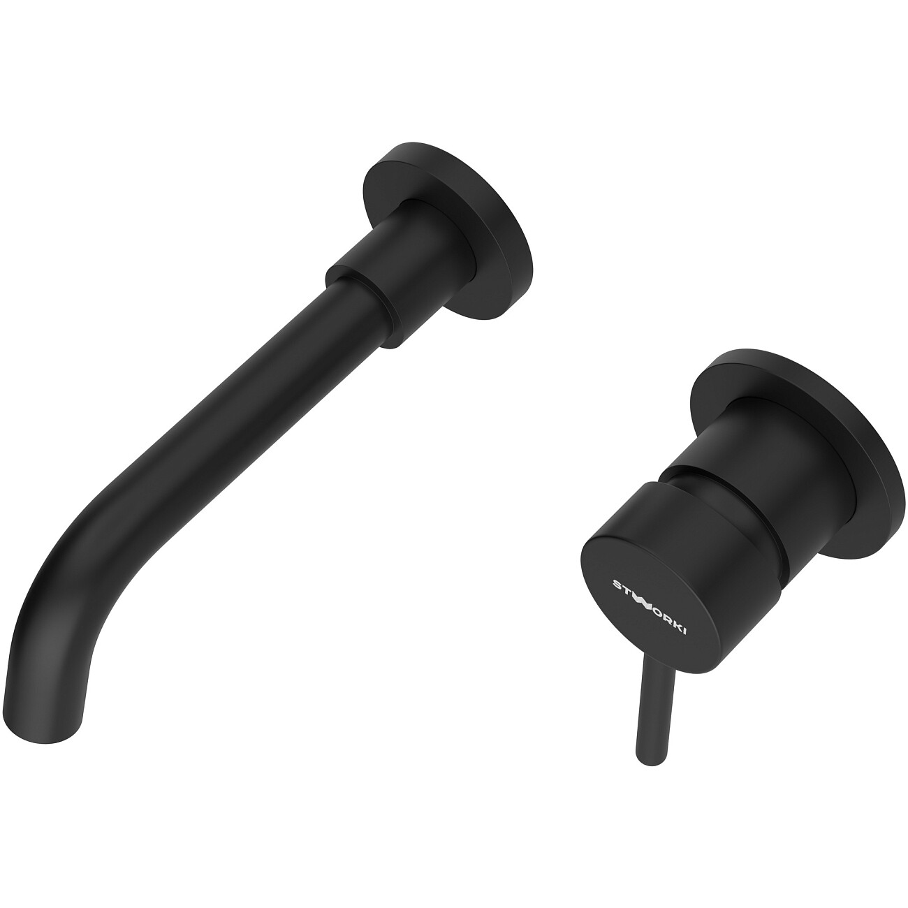 Смеситель для раковины встраиваемый черный Stworki "Эстерсунд" S31040BK - изображение 8