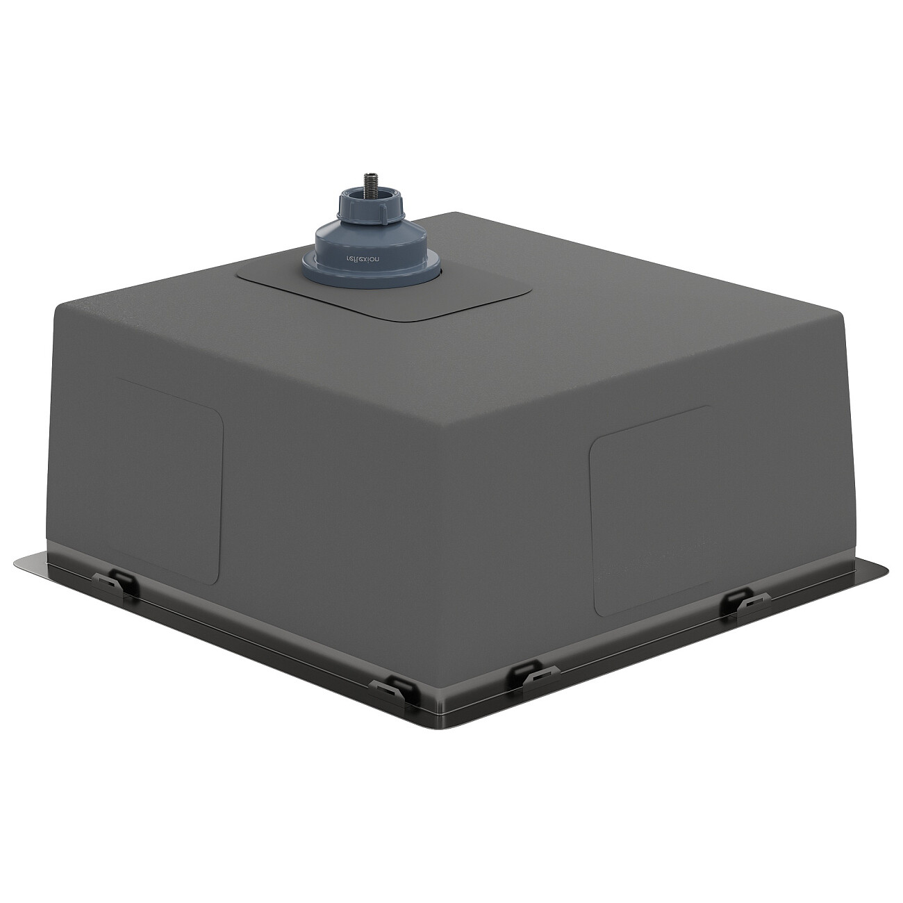 Кухонная мойка из нержавеющей стали 44х44 см оружейная сталь Reflexion Como RX2044BL - изображение 5