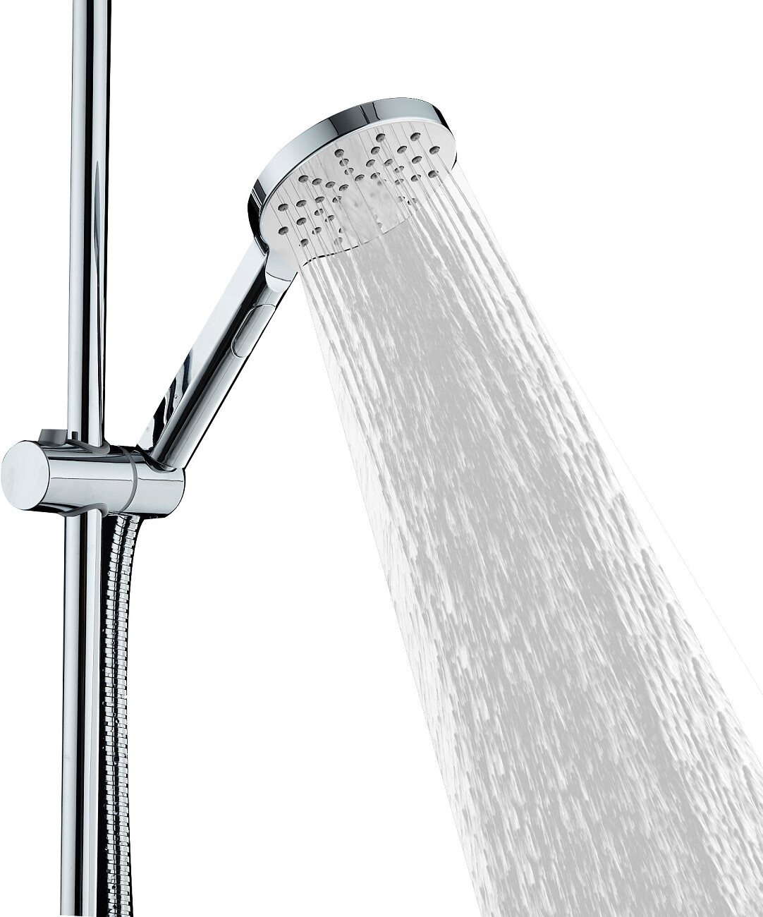 Лейка для ручного душа круглая 12 см хром Stworki "Хальмстад" XAL-06cr - изображение 6