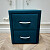 Прикроватная тумбочка с двумя ящиками бирюзовая Эстетика Velutto