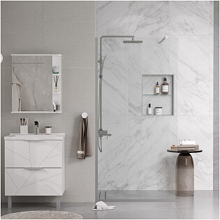 Душевое ограждение стекло прозрачное, хром Reflexion RX200100CCR-17