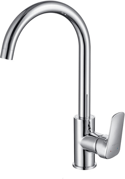 Смеситель для кухни с полукруглым изливом хром Aquatek "Вега" AQ1082CR - изображение 1