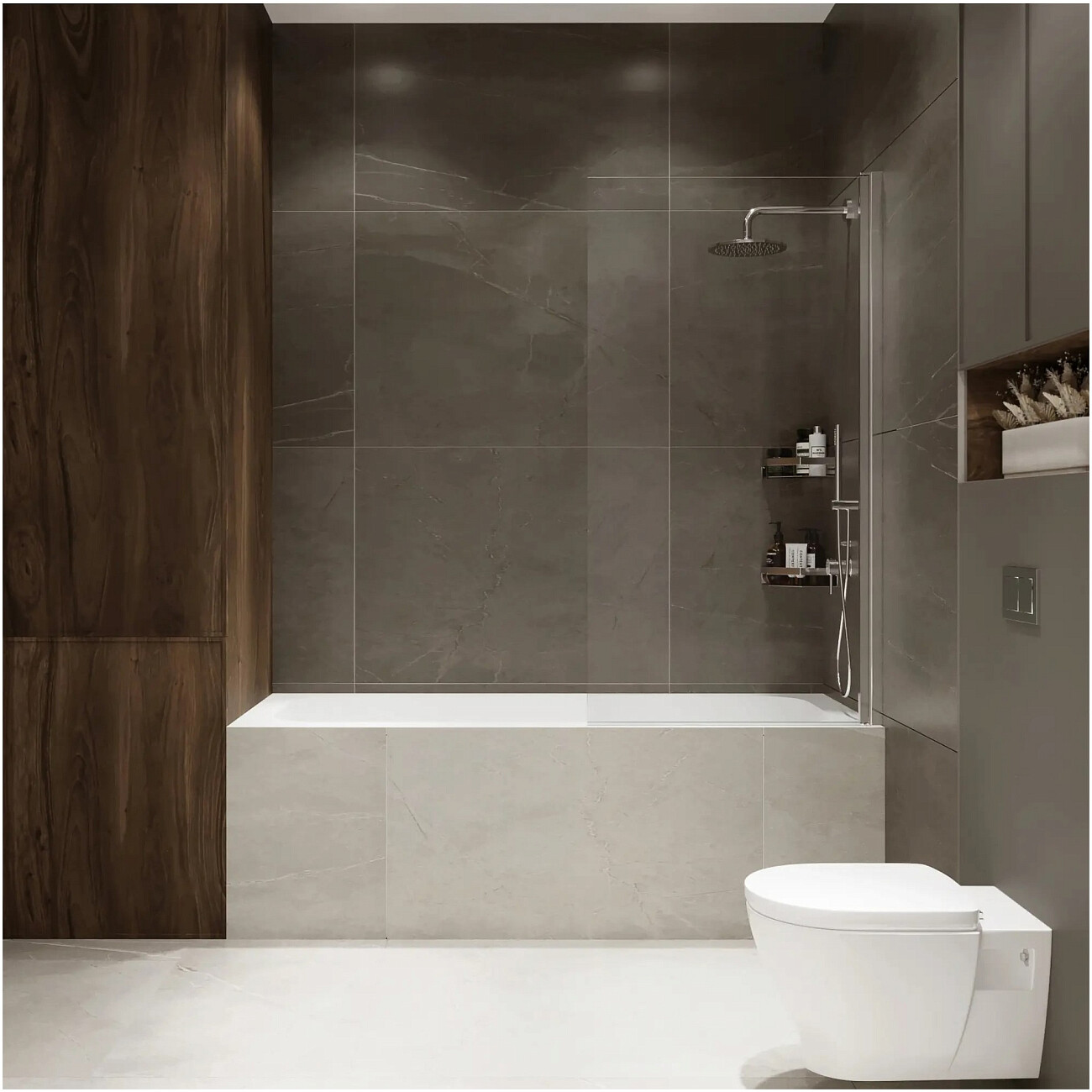 Душевая штора на ванну стеклянная 70х150 см хром Reflection Slider RX15070CCR-24 - изображение 4