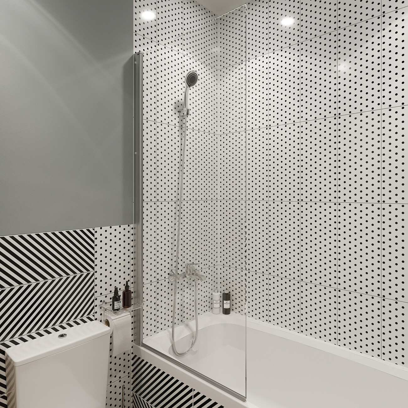 Штора на ванну распашная 60х150 см прозрачная, хром Diwo "Коломна" 4GW005 - изображение 3