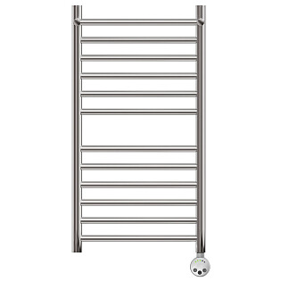 Полотенцесушитель электрический 50х80 см с полкой хром Point &quot;Аврора&quot; PN10158SPE П11