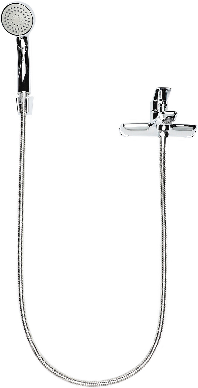 Смеситель для ванны однорычажный с душевой лейкой хром Stworki "Колдинг" KO-02cr - изображение 5