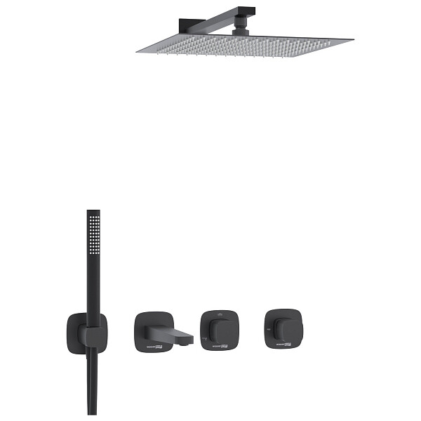 Встраиваемый комплект для ванны черный матовый A9151.265.315.219.162.327.242.217 - изображение 1