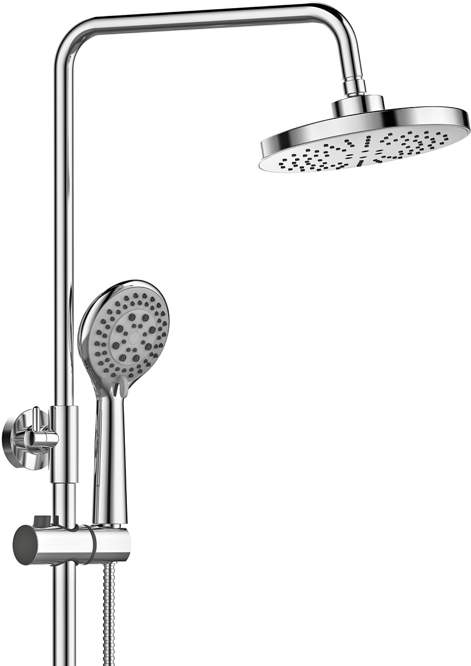 Душевая стойка с верхним душем и термостатом хром Stworki "Эстерсунд" ES-07cr - изображение 4