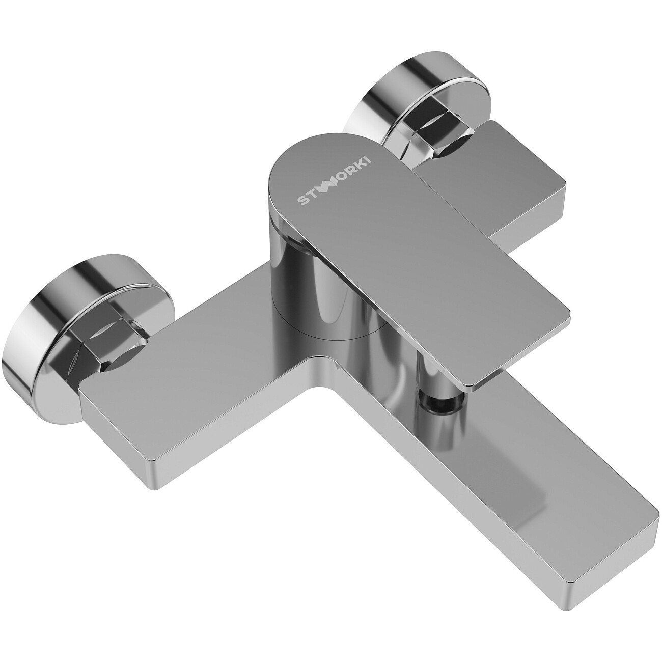 Смеситель для ванны с душем настенный хром Stworki "Олланд" S01100CR - изображение 9