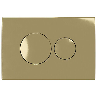 Кнопка смыва для унитаза золотая глянцевая Creto Snap 2.0 KL-CR-751-5