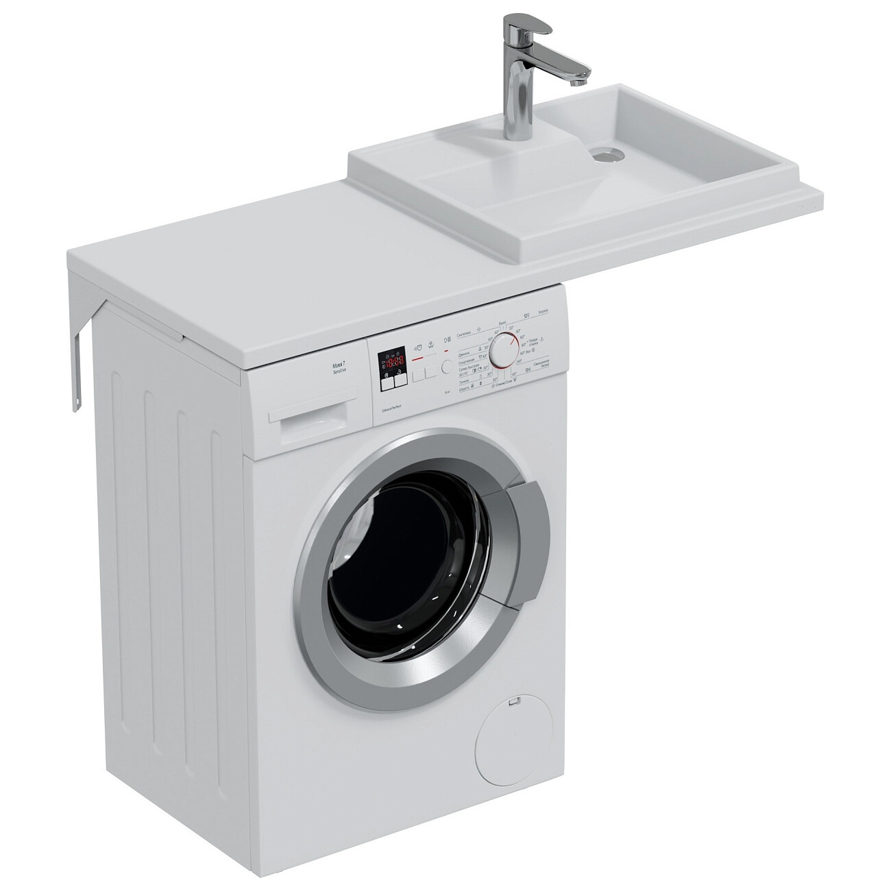 Раковина над стиральной машиной 50х110 см белая "Юпитер" 900132 - изображение 7