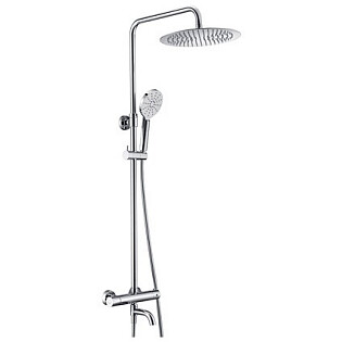 Душевой комплект с верхним душем и лейкой хром Wasserkraft A18801 Thermo
