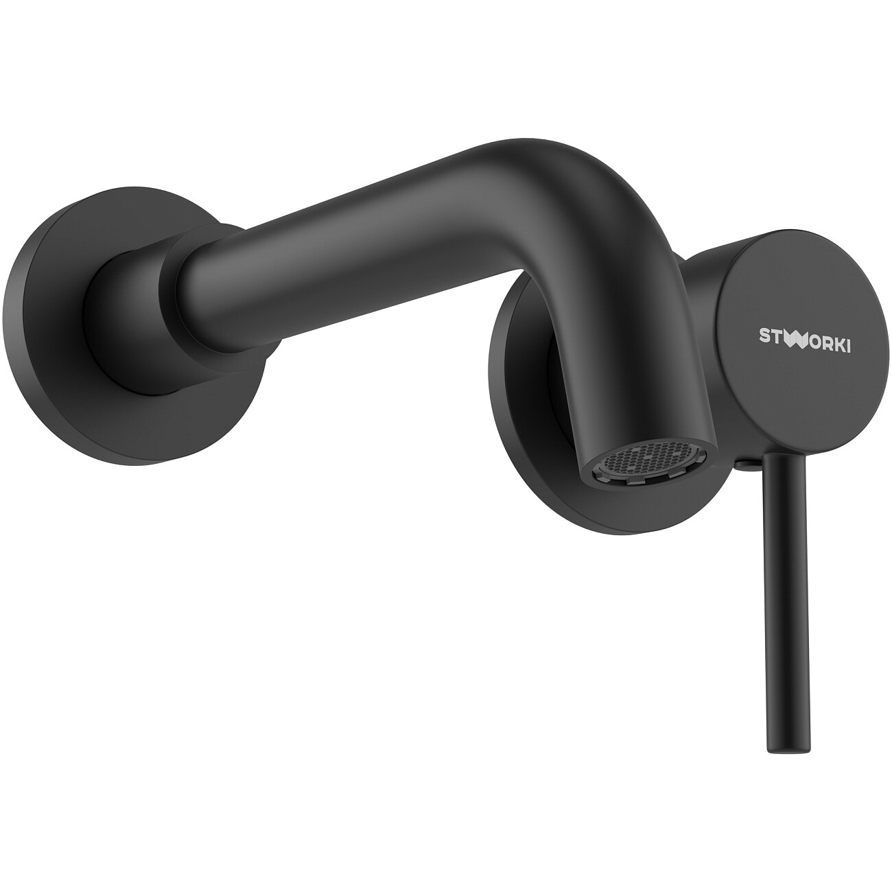 Смеситель для раковины встраиваемый черный Stworki "Эстерсунд" S31040BK - изображение 9