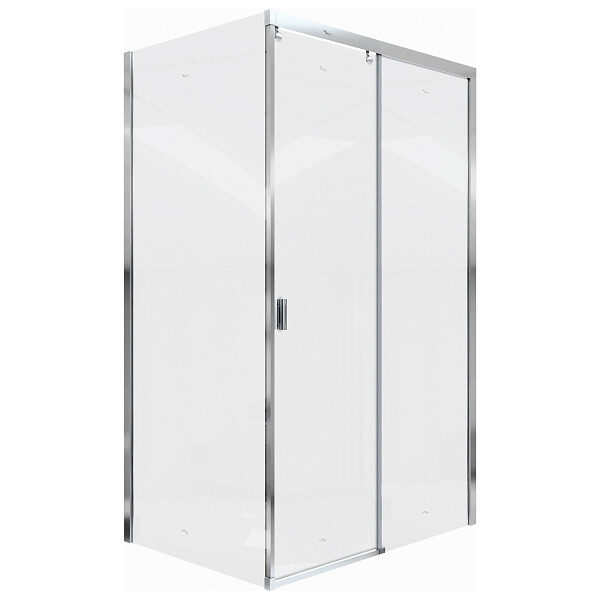 Душевой уголок прямоугольный правый 80x120 см хром Cerutti SPA Marbella 120 R - изображение 1