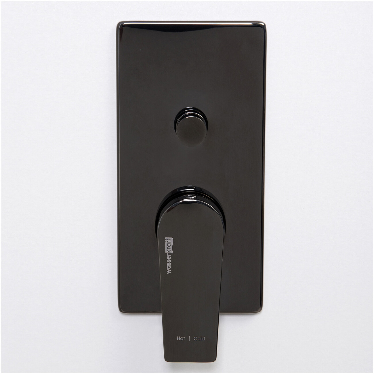Смеситель для ванны и душа встраиваемый из латуни черный Wasserkraft 6661 - изображение 2