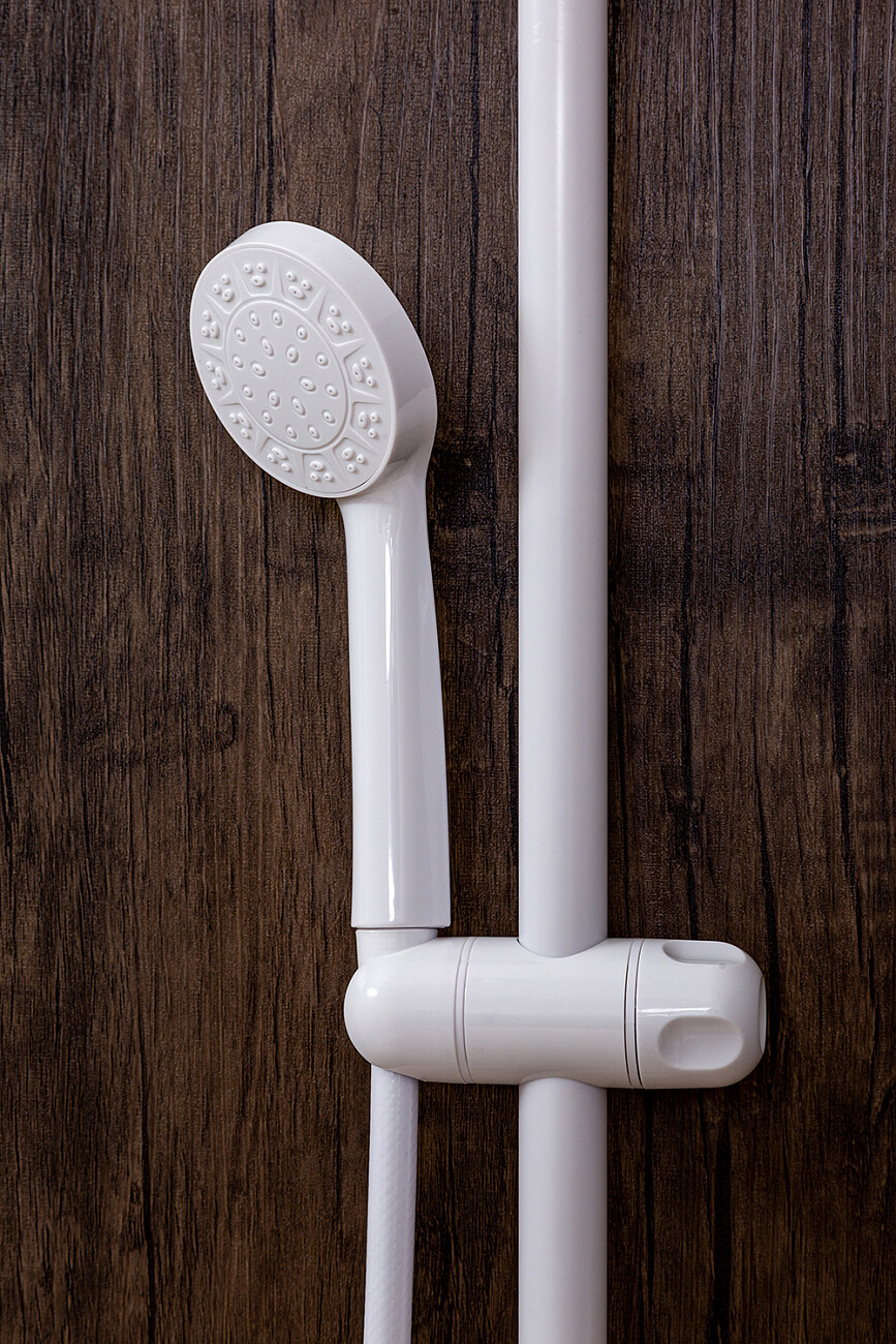 Душевая стойка с держателем белая Diwo "Смоленск" SM-05w - изображение 4