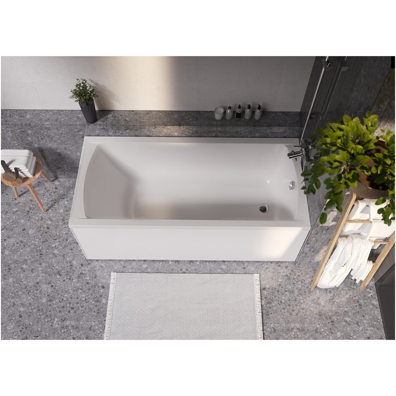 Ванна акриловая 170х80 см белая Creto Modalia 9-17080 - изображение 4