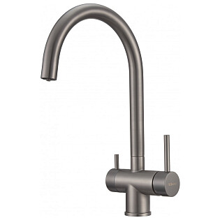 Смеситель для кухни однорычажный вороненая сталь Milacio Ultra MCU.554.GM