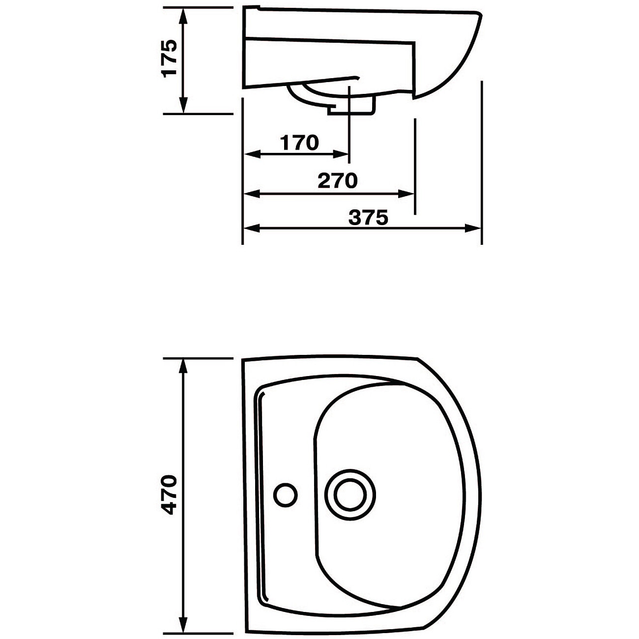 Мебельная раковина белая Diwo "Дмитров" DMV47 - изображение 6