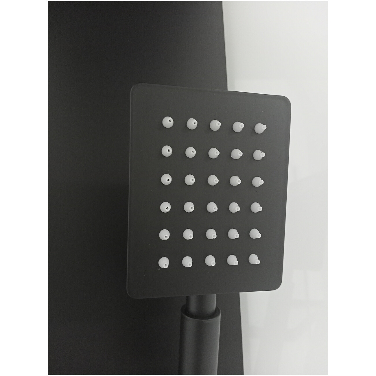 Душевая кабина квадратная без крыши с низким поддоном 90х90 см черная, белая Cerutti SPA Mimi 901B - изображение 18