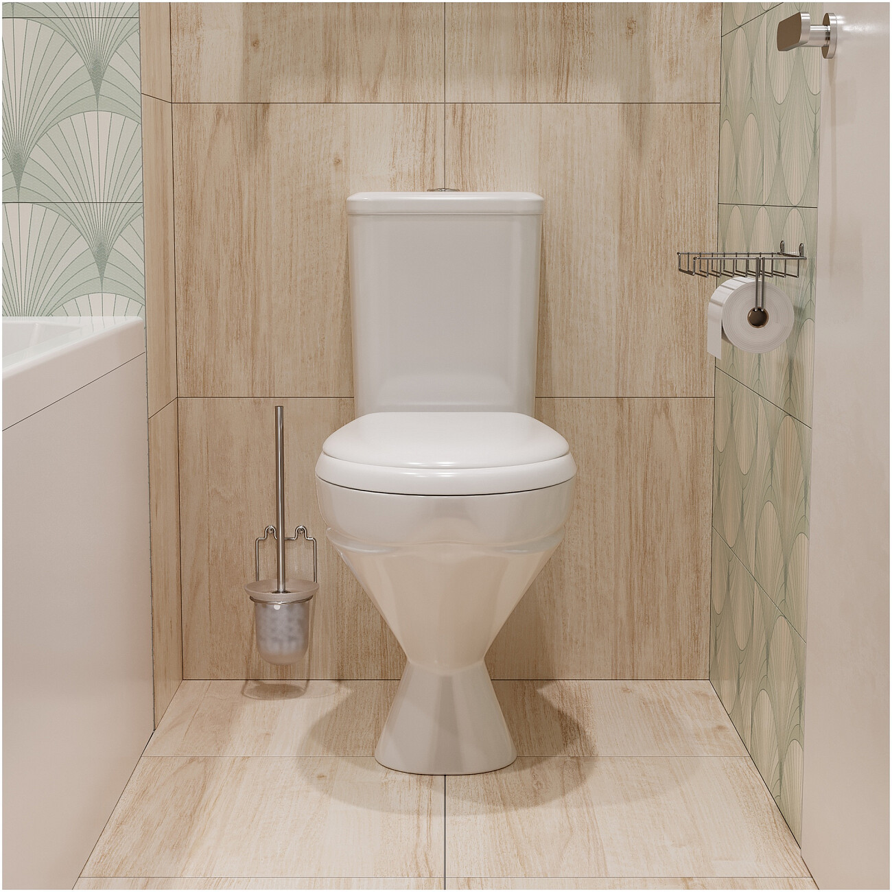 Унитаз напольный фарфоровый овальный белый Diwo "Анапа" DA0005 - изображение 10