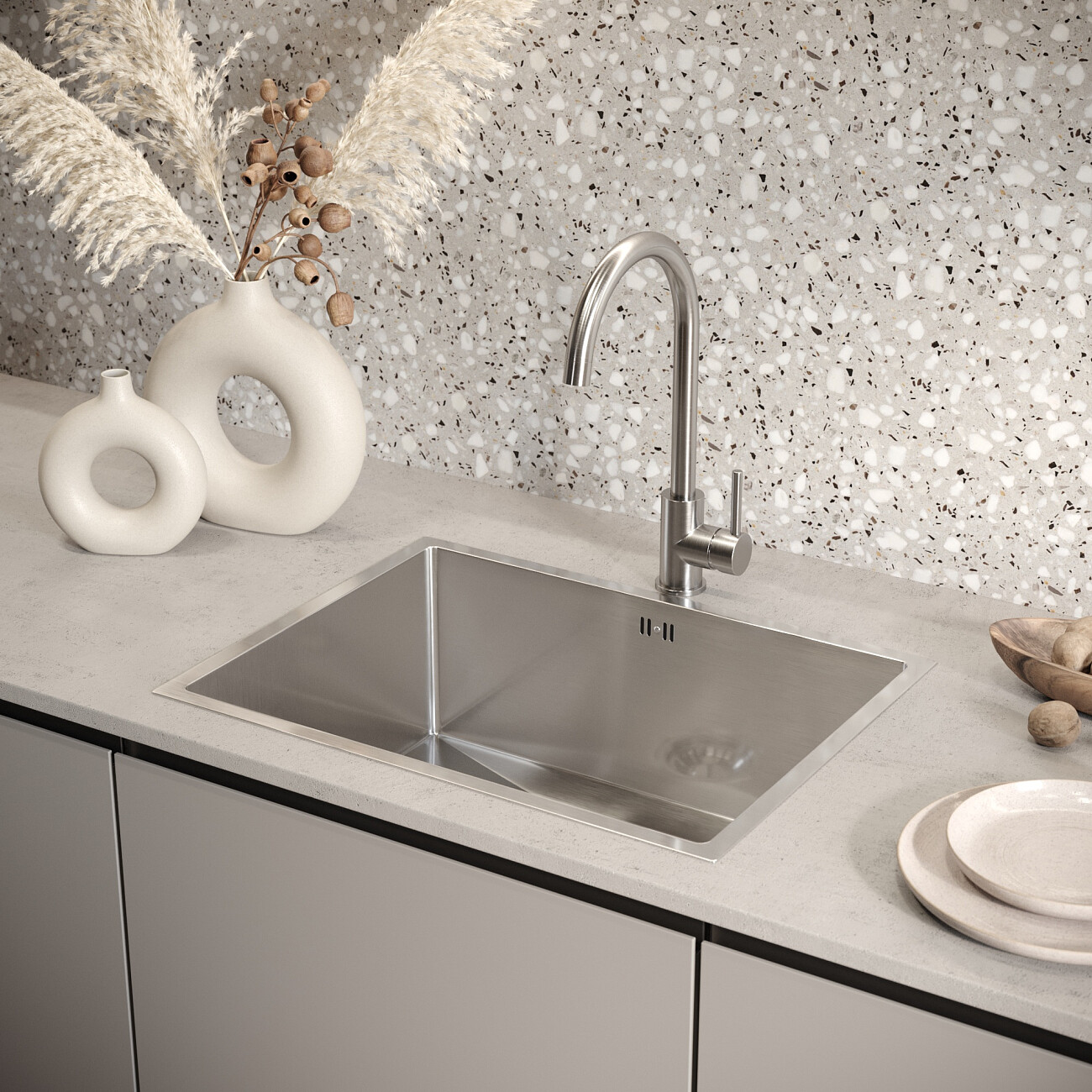 Смеситель для кухни однорычажный хром Domaci "Равенна" DM-030922 - изображение 5