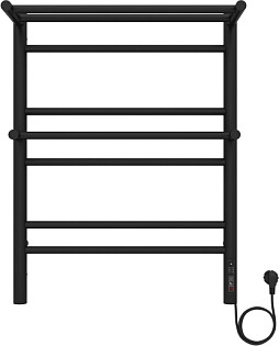 Полотенцесушитель электрический 70х50 см черный Aquatek &quot;Альфа&quot; П7 AQ EL RRP0770BL