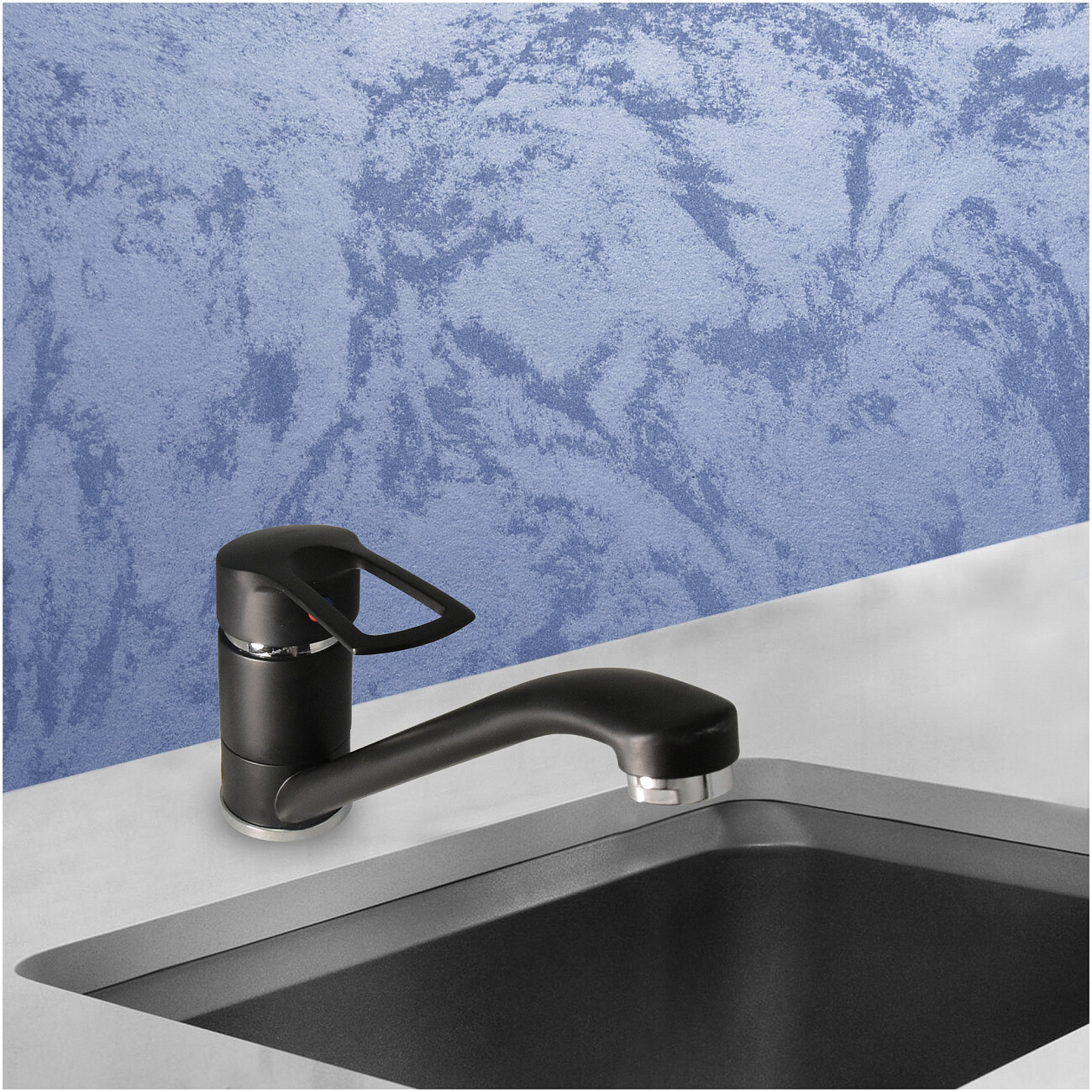 Смеситель для кухни однорычажный черный Juguni Luxe Capella 0402.448 - изображение 3