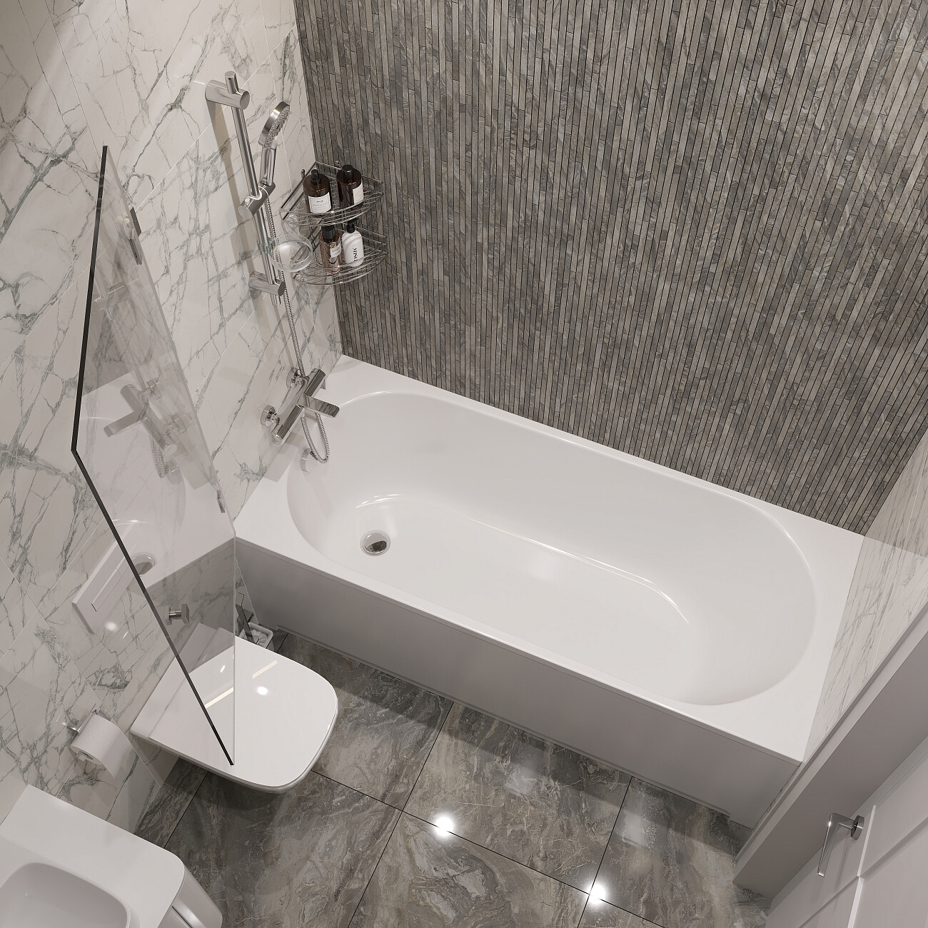 Ванна акриловая с каркасом 170х75 см белая Stworki "Нюборг" SW1017075025, SW5017070050 - изображение 10