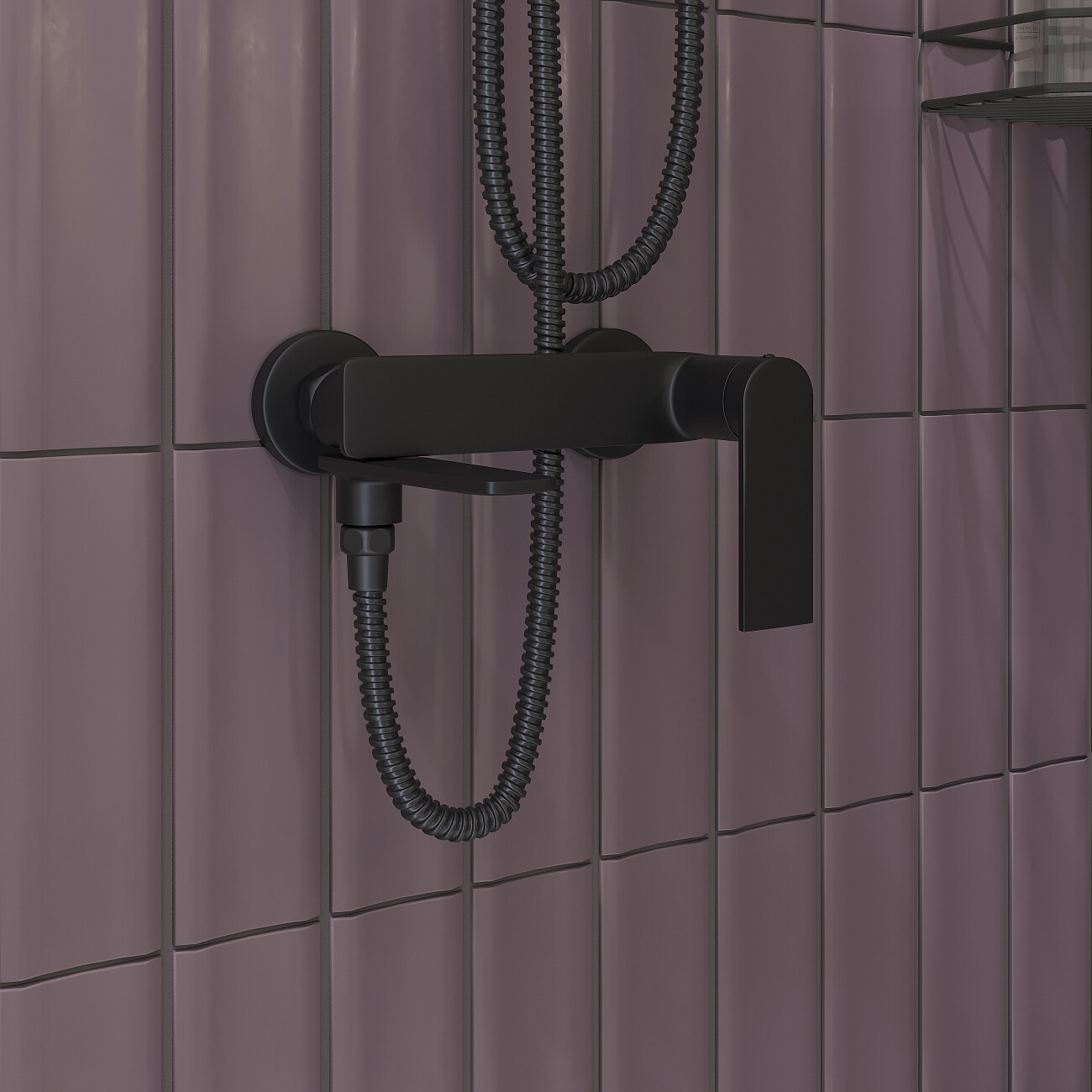 Смеситель для ванны черный Stworki "Кронборг" KR-02b - изображение 2