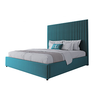 Кровать двуспальная 180х200 морская волна Mora