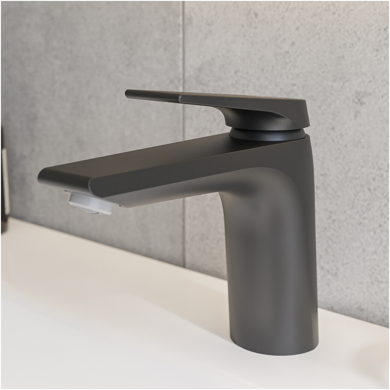 Смеситель для раковины однорычажный черный Stworki "Монтре" S30010BK - изображение 5