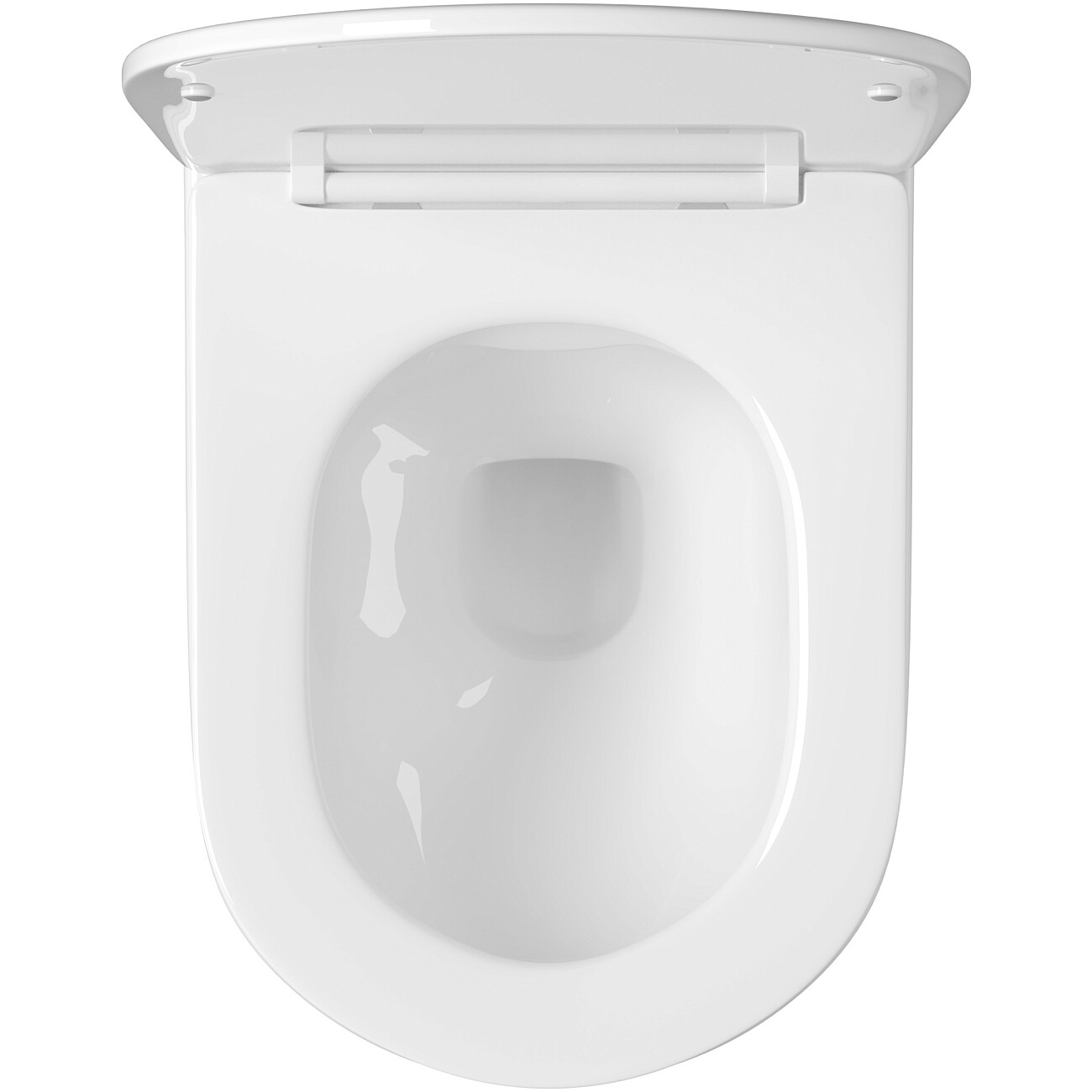 Унитаз подвесной овальный безободковый с микролифтом белый Diwo 11337-1-2 11Z-IG11 - изображение 5