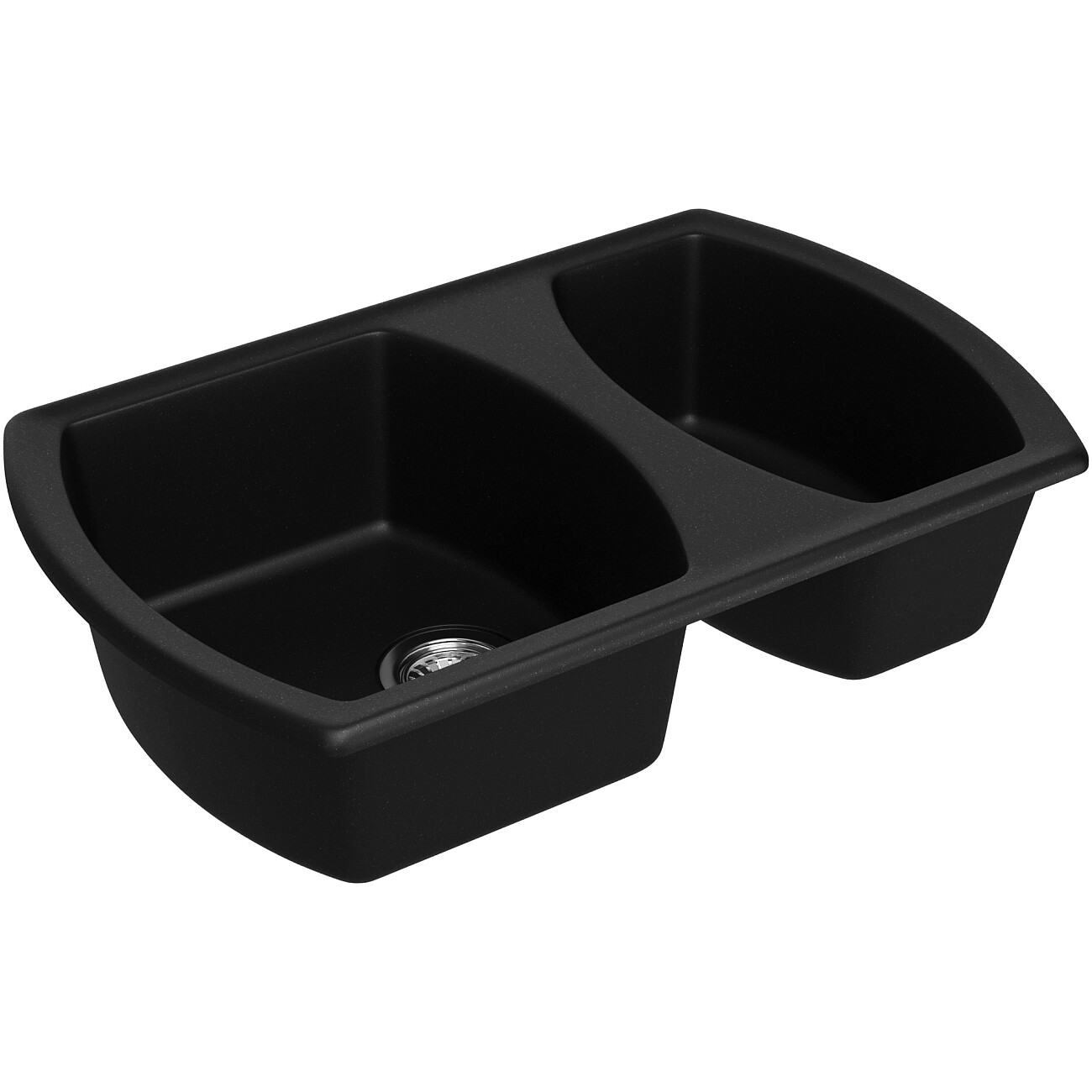 Мойка кухонная из искусственного гранита двойная черная Domaci "Верона" 78-50 черная - изображение 5
