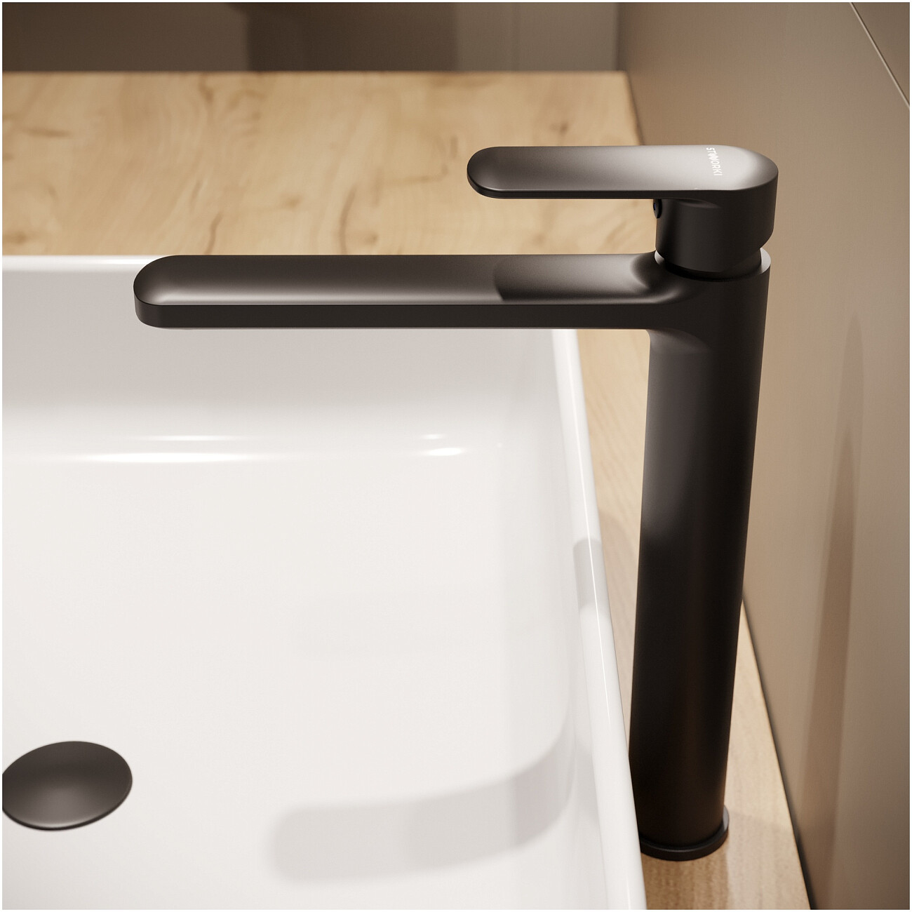 Смеситель для раковины однорычажный черный Stworki "Хадстен" S17020BK - изображение 5