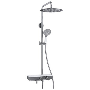 Душевой комплект с верхним душем и лейкой хром Wasserkraft A113.116.058.CH Thermo