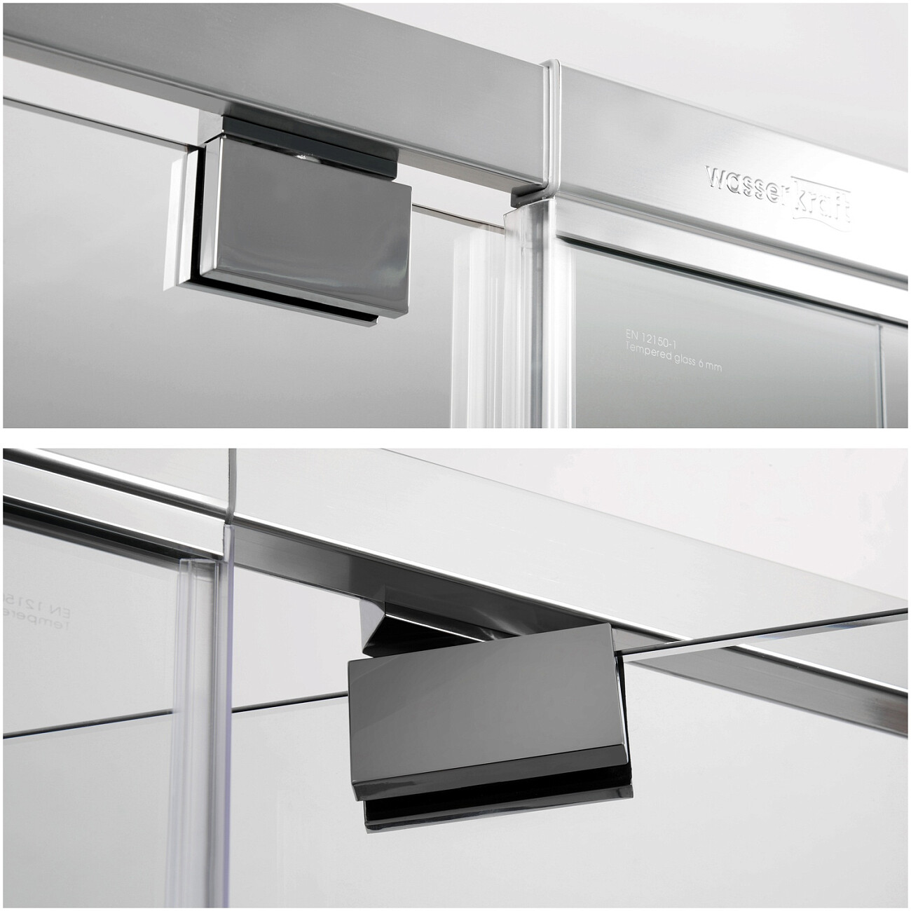 Душевой уголок прямоугольный 110х90 см хром Wasserkraft Berkel 48P15 - изображение 12