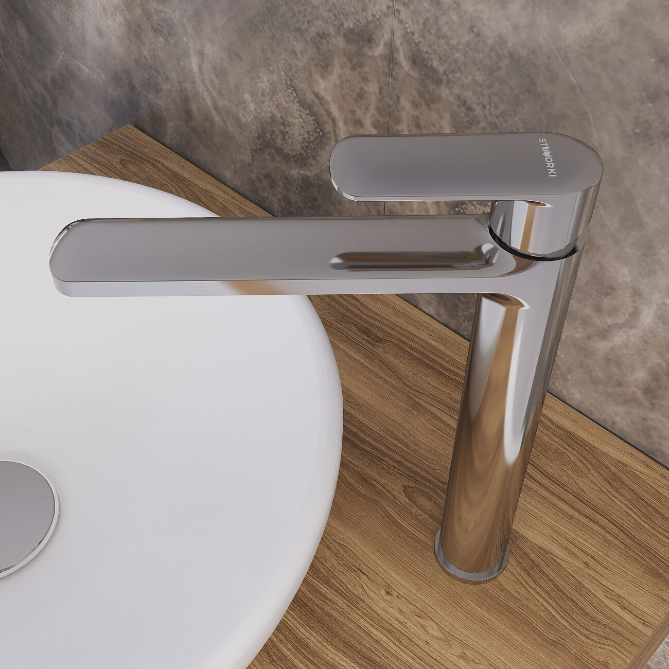 Смеситель для раковины однорычажный хром Stworki "Хадстен" S17020CR - изображение 7